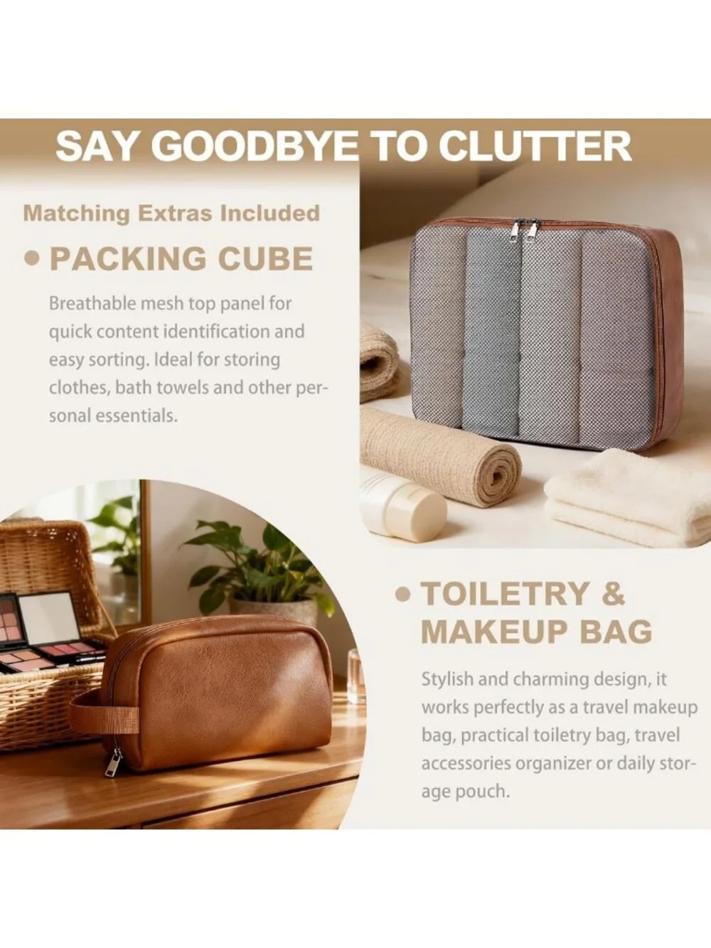 Versatile 3-in-1 Leather Duffle Bag for Travel, Gym, & Weekend Getaways